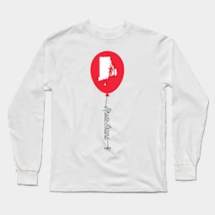 Rhode Island State Balloon Long Sleeve T-Shirt